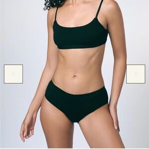 Seamless Merino Wool Bikini Underwear - Black